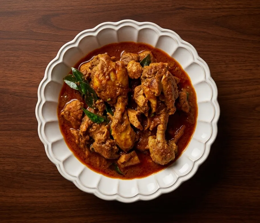Kerala-style coconut chicken curry at Malabar Kitchen in Peterborough, ON